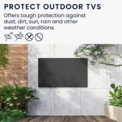 Kwmobile 49-50" TV Outdoor TV Abdeckung - Fernseher Hülle Bildschirmschutz - Schutzhülle Wetterfest - Schwarz -Vidaxlko Verkaufe f805ac7377940fdb81c47df28150d639