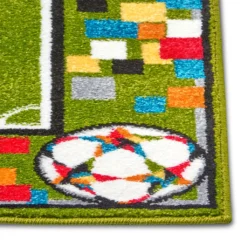 Kurzflor Kinderteppich Soccer Pitch, Größe:80x150 Cm -Vidaxlko Verkaufe f9011a3abceeed9da004413b6fa91fbe