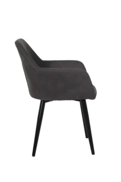 2er Set Armlehnenstuhl Roberta I Vintage Anthrazit, Metallgestell Schwarz, Gepolsterte Armlehne -Vidaxlko Verkaufe f9571b7169eea3d5c83ec4bf994c6e0e