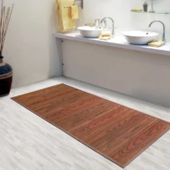 Bambus-Teppich Bambusmatte Mit Stoffrahmen Magenta 200 X 300 Cm Braun -Vidaxlko Verkaufe f9686fe6c15db3f140d871155f2c792c