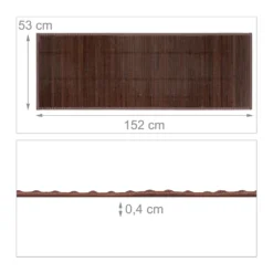 Relaxdays Bambusmatte Dunkelbraun -Vidaxlko Verkaufe f99af0e5b4a9c4169fec1248f7934b80