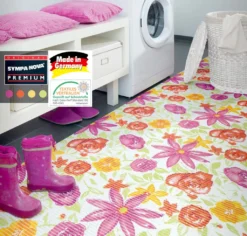 Friedola Bodenbelag Mega Flowers 130cm X 100cm Lang Sympa Nova - Bodenmatte