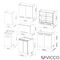 Vicco Küchenzeile Fame-Line Goldkraft Grün-Gold Landhaus 240 Cm Holzwerkstoff 9 Vicco Küchenzeile Fame-Line Goldkraft Grün-Gold Landhaus 240 Cm Holzwerkstoff -Vidaxlko Verkaufe fadcd5b4b4d35b204422583169367e6d
