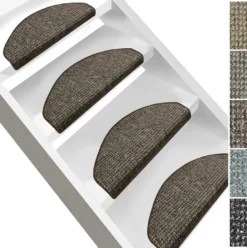 Stufenmatte Carlton Halbrund Braun 95