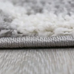 Hochflor Teppich Muster Shaggy Marokkanisch Rauten Deko Wohnzimmer Grau Creme Weich Robust Ethno, Maße:140x200 Cm -Vidaxlko Verkaufe fd5fc356069344bf8e7a2f98ae2d06a1