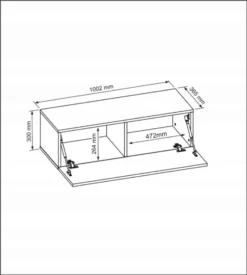 3xEliving TV-Schrank / Lowboard DEMI 2 15 100cm In Weiss/weiss In Hochglanz -Vidaxlko Verkaufe fe054294a716a5c0f653b6b7fe696290