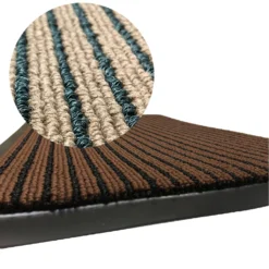 WEST & EAST Schmutzfangmatte - Braun-Schwarz 60 X 90 Cm - Fußabtreter - Sauberlaufmatte - Fußmatte - Bodenmatte - Türmatte - Fussmatte Innen Und Außen - Für Eingangsbereich - Rutschfest -Waschbar -Vidaxlko Verkaufe fe3edf417639631ceac0ba3e071f8e83