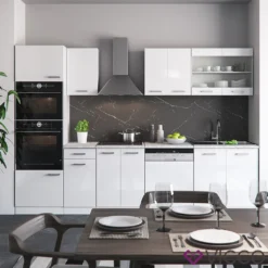 Vicco Küchenzeile + Arbeitsplatten R-Line Weiß Hochglanz 300 Cm Holzwerkstoff -Vidaxlko Verkaufe ffbde4d698fd398a2c763bb89f651527