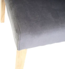 4er-Set Esszimmerstuhl Stuhl Küchenstuhl Littau, Samt Grau, Helle Beine -Vidaxlko Verkaufe ffecb3175a79aa3cc48701e5d642c636